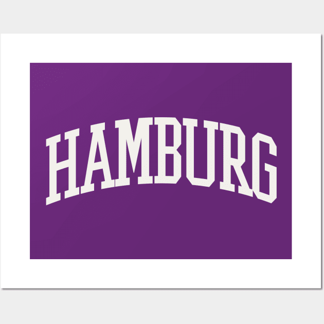 Hamburg New York Text College University Type Buffalo NY Wall Art by PodDesignShop